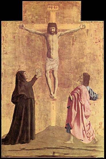 Piero della Francesca Polyptych of the Misericordia: Crucifixion oil painting image